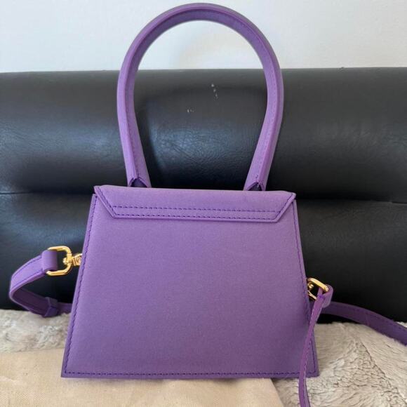 JACQUEMUS PURPLE LE CHIQUITO MOYEN BAG - Picture 2 of 8